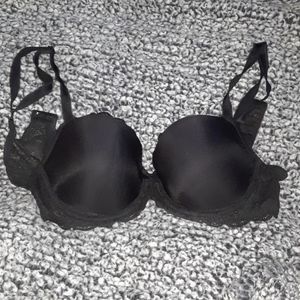 Victoria's Secret New 34D Black Dream Angels Bra
